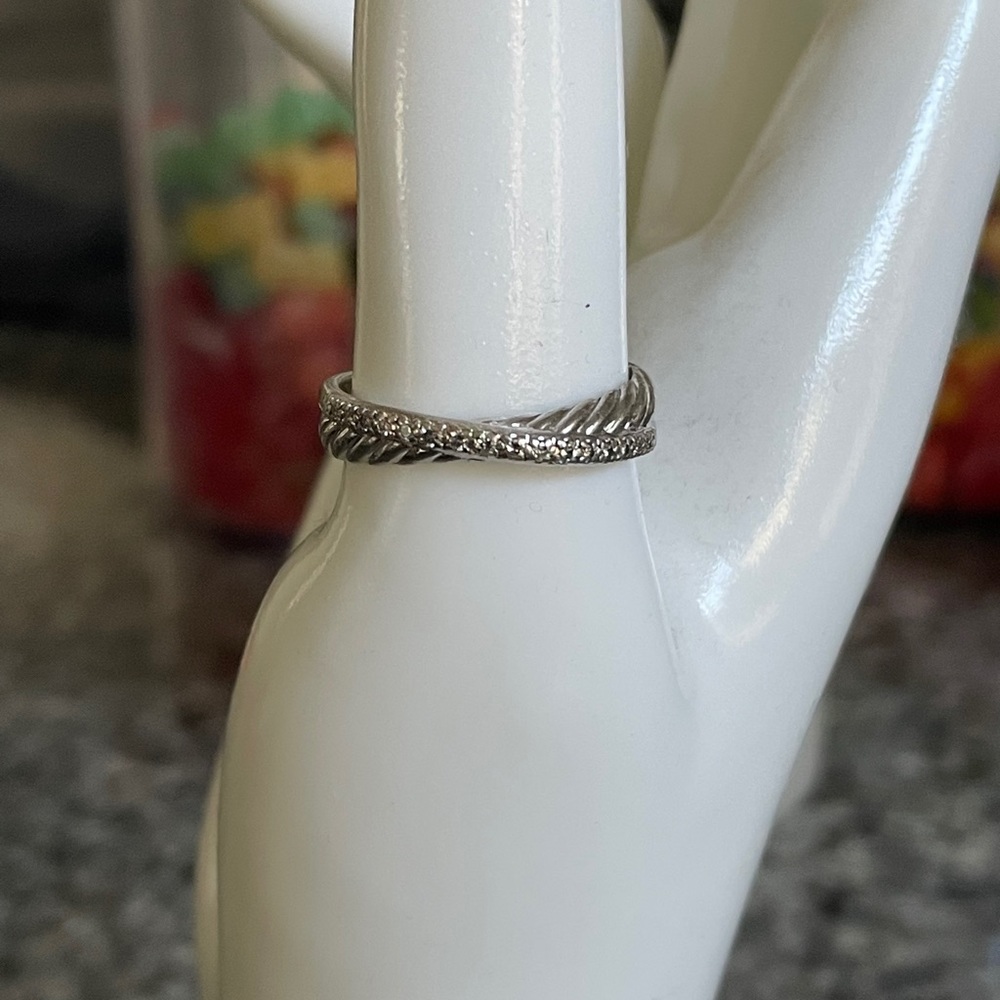 Diamond David Yurman Crossover Ring